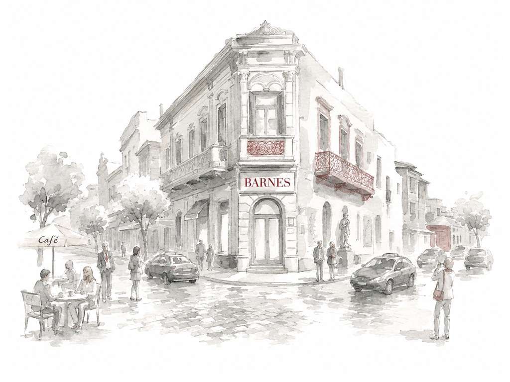 Ilustración de una esquina BARNES