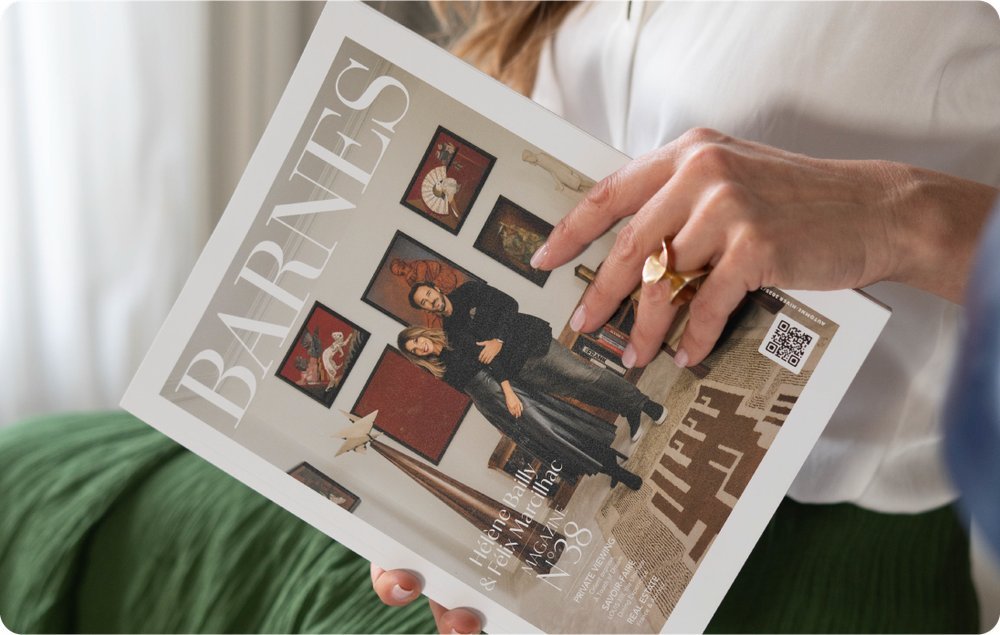BARNES Magazine en manos de una lectora